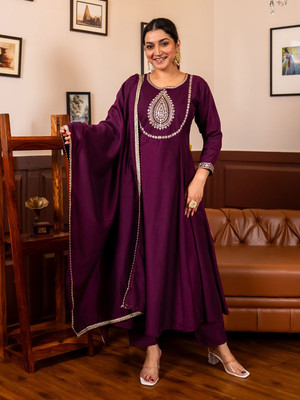 VredeVogel Embroidered Kurta, Trouser/Pant & Dupatta Set
