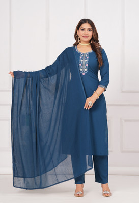 GUNAKSHI CREATIONS Floral Print Kurta, Trouser/Pant & Dupatta Set