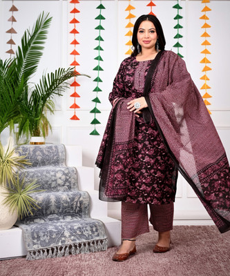 Swasti Floral Print Kurta, Trouser/Pant & Dupatta Set