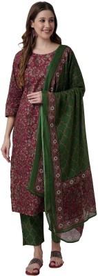 Arayna Printed Kurta, Palazzo & Dupatta Set