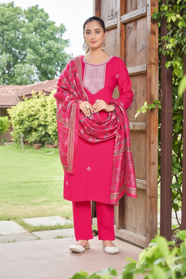 DKT TRENDZ Embellished Kurta, Trouser/Pant & Dupatta Set
