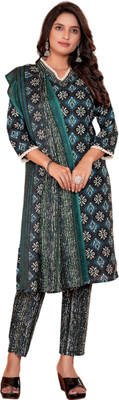 Sitara Setu Printed Kurta, Trouser/Pant & Dupatta Set