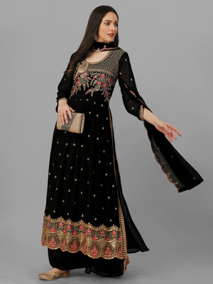 Trendmalls Embroidered Kurta, Trouser/Pant & Dupatta Set