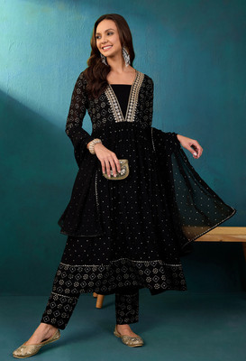 SheWill Embroidered Kurta, Trouser/Pant & Dupatta Set