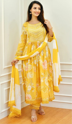 StarLoom EZ Embroidered Kurta, Trouser/Pant & Dupatta Set