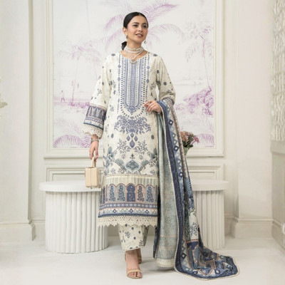 Lavish Fashion Embroidered Kurta, Palazzo & Dupatta Set