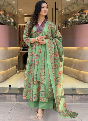 Aimca Printed Kurta, Salwar & Dupatta Set