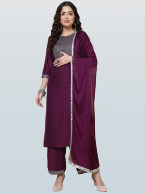 MAA SHAKTI ENTERPRISE Woven Kurta, Trouser/Pant & Dupatta Set