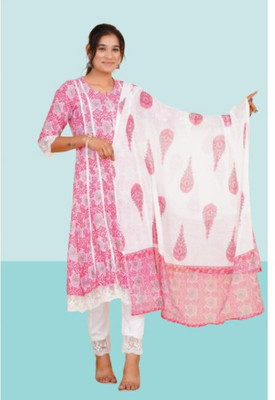 Jaipur fashion factory Printed Kurta, Trouser/Pant & Dupatta Set