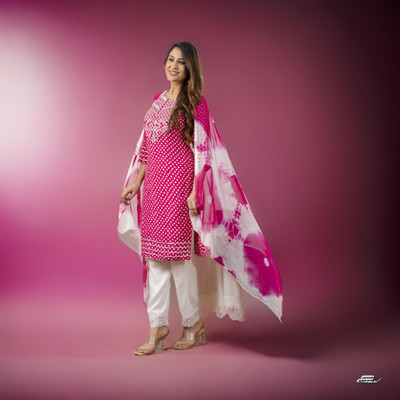 INSPIREFASHION Embroidered Kurta, Salwar & Dupatta Set