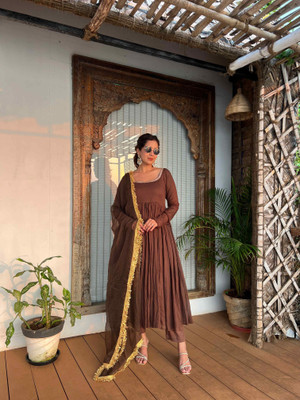 Yipsy Fashion Self Design Kurta, Palazzo & Dupatta Set