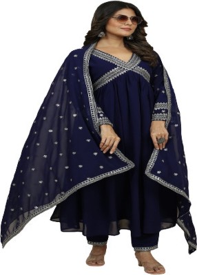 Rushifab Anarkali Gown(Blue)