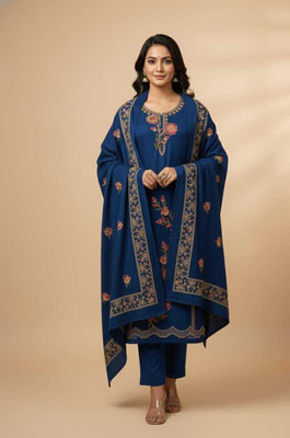 CELINACLOTHING Embroidered Kurta, Trouser/Pant & Dupatta Set