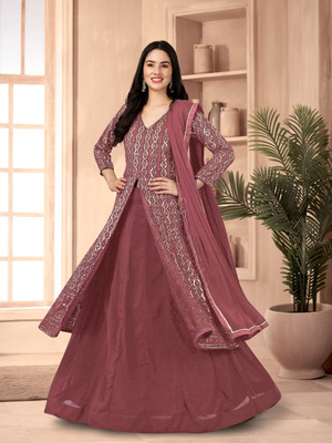 Trendmalls Embellished Anarkali Kurta, Bottom & Dupatta Set
