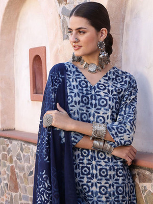 Taavi Printed Kurta, Trouser/Pant & Dupatta Set