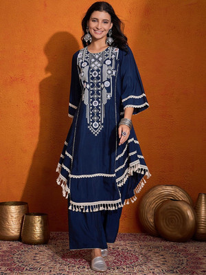 KURTIGHAR Women Kurti Palazzo Set