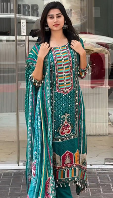 HBJ FASHION Self Design Kurta, Trouser/Pant & Dupatta Set