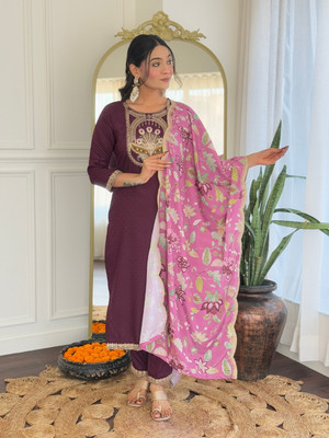 zivoria Women Kurta Pant Dupatta Set