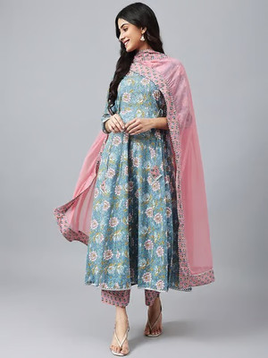 Kurtinic Self Design Kurta, Trouser/Pant & Dupatta Set