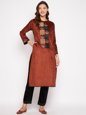 Zigo Embroidered Kurta, Palazzo & Dupatta Set