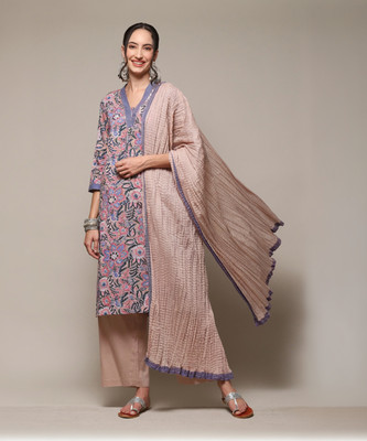 BIBA Printed Kurta, Salwar & Dupatta Set