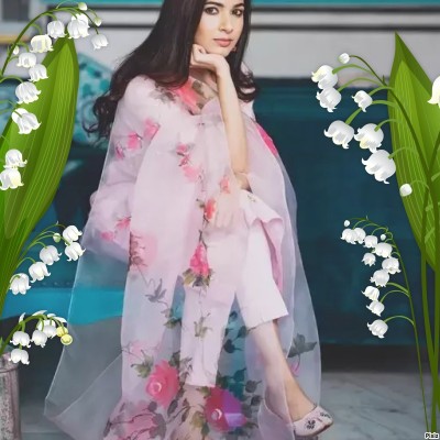Tejasvi Fashion Women Solid, Floral Print A-line Kurta(Multicolor)