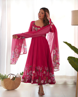 LOKITA WORLD Solid Kurta, Legging & Dupatta Set