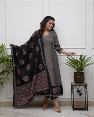THE PRIVATE LABLE Printed Kurta, Trouser/Pant & Dupatta Set