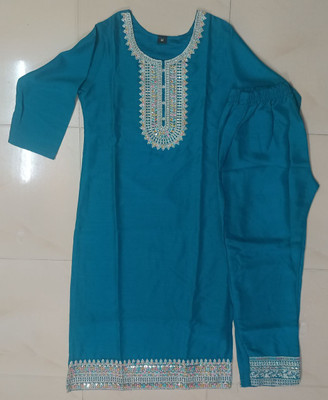 ARYAN CREATION Embroidered Kurta, Trouser/Pant & Dupatta Set