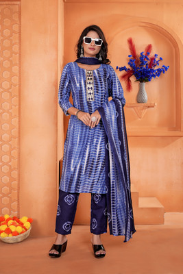 Sitara Setu Printed Kurta, Trouser/Pant & Dupatta Set