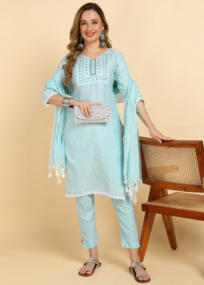 Zaki collection Embroidered Kurta, Trouser/Pant & Dupatta Set