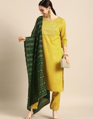 MAA SHAKTI ENTERPRISE Self Design Kurta, Palazzo & Dupatta Set