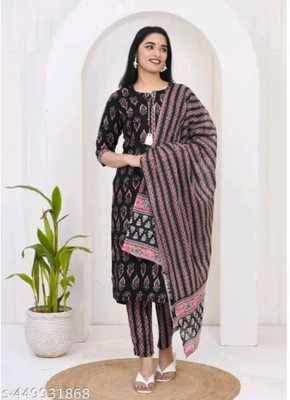 Jaipur fashion factory Printed Kurta, Trouser/Pant & Dupatta Set