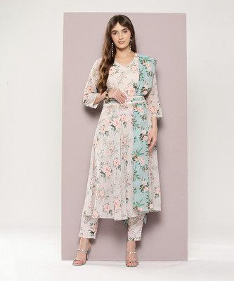 Jompers Printed Kurta, Trouser/Pant & Dupatta Set
