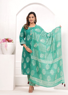 vasuprada Printed Kurta, Trouser/Pant & Dupatta Set