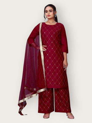 HOC's Women Kurta Pyjama Dupatta Set