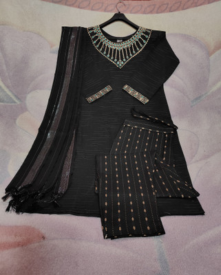 The sius fashion Embroidered Kurta, Trouser/Pant & Dupatta Set