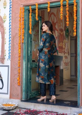 SUBH LAXMI Printed Kurta, Palazzo & Dupatta Set