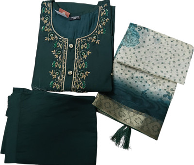 PRITH CRAFT Printed Kurta, Trouser/Pant & Dupatta Set