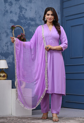 Saad Creation Embroidered Kurta, Palazzo & Dupatta Set