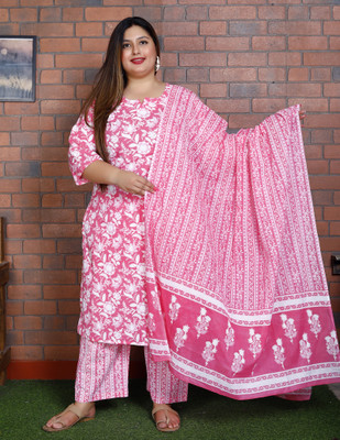 Swasti Floral Print Kurta, Trouser/Pant & Dupatta Set