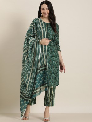 shiv textiles Printed Kurta, Trouser/Pant & Dupatta Set