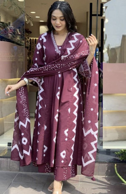 Samiksha Textile Floral Print Kurta, Palazzo & Dupatta Set