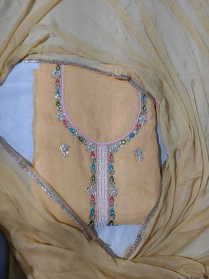 AmanVastra Embroidered Kurta, Sharara & Dupatta Set