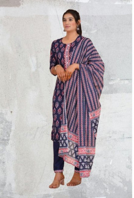 Jaipur fashion factory Printed Kurta, Trouser/Pant & Dupatta Set