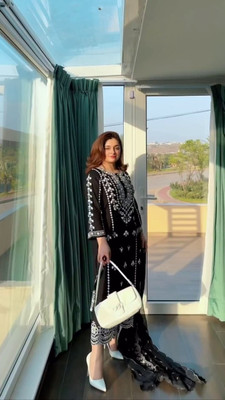 J4 Fab Embroidered Kurta, Trouser/Pant & Dupatta Set