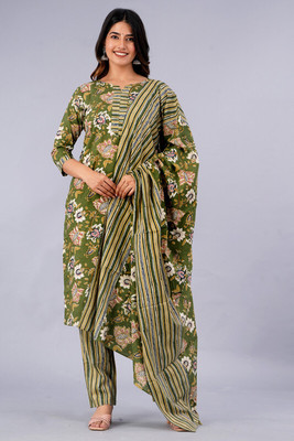 CTMTEX Floral Print Kurta, Trouser/Pant & Dupatta Set