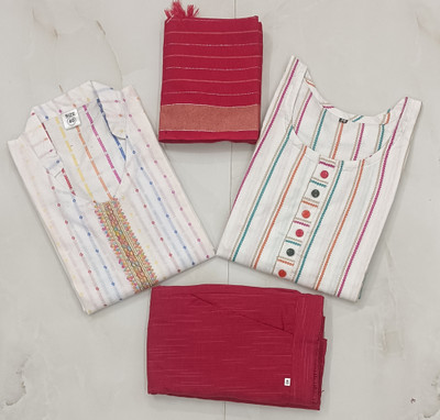 NATIONAL TEX Printed Kurta, Trouser/Pant & Dupatta Set