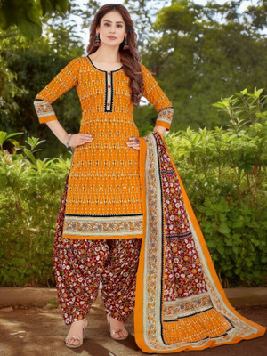 Jevi Prints Printed Kurta, Patiala & Dupatta Set