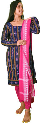 blimzone Self Design Kurta, Churidar & Dupatta Set